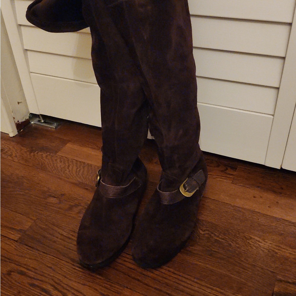 Franco Sarto Brown Over the Knee Boots